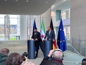 Besuch von syrischem Übergangspräsidenten